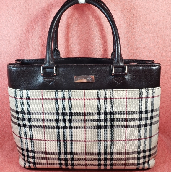 burberry nova check satchel